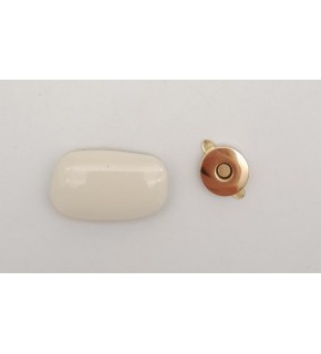 Çanta Aksesuar Krem Renkli Light Gold Mıknatıslı Kilit