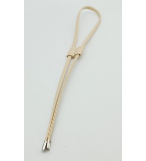 Çanta Aksesuar Krem Suni Deri Dikişli Büzgü Gümüş Metalli