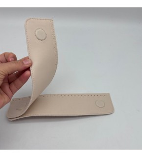 Çanta Aksesuar Krem Suni Derili Çift Gizli  Mıknatıs