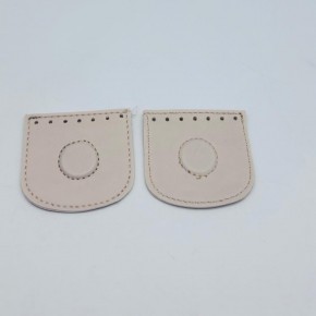 Çanta Aksesuar Krem Suni Derili Tek Dikim Gizli Mıknatıs