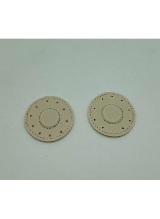 Çanta Aksesuar Krem Suni Derili Yuvarlak Gizli Mıknatıs Çanta Aksesuar Krem Suni Derili Yuvarlak Gizli Mıknatıs