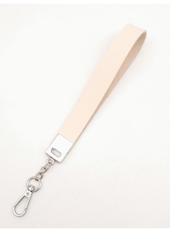 Çanta Aksesuar Krem Tek Kat Suni Deri Zincirli Elcik Gümüş Metal