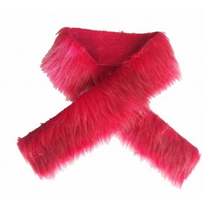 Çanta Aksesuar Kürk 70X5Cm Kırmızı Renk