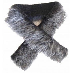 Çanta Aksesuar Kürk 70X5Cm Siyah Beyaz Renk