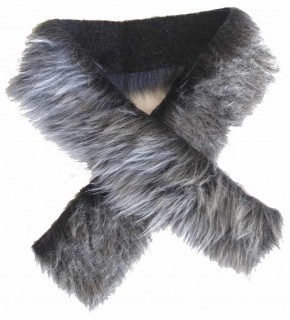 Çanta Aksesuar Kürk 70X5Cm Siyah Beyaz Renk