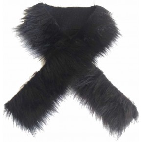 Çanta Aksesuar Kürk 70X5Cm Siyah Renk