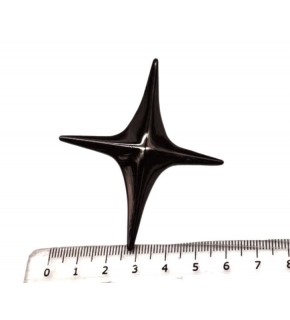 Çanta Aksesuar Kuzey Yıldızı Model  Plaka Süs Füme Renk