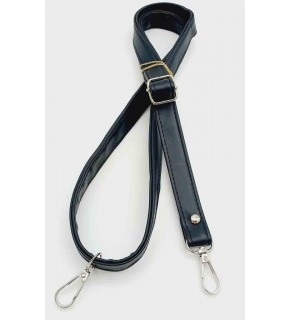 Çanta Aksesuar Lacivert 125X2 Cm Çanta Sapı Sürgütlü Gümüş Metal