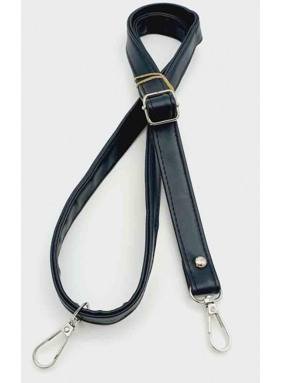 Çanta Aksesuar Lacivert 125X2 Cm Çanta Sapı Sürgütlü Gümüş Metal