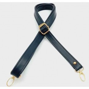 Çanta Aksesuar Lacivert 125X2 Cm Çanta Sapı Sürgütlü Light Gold Metal