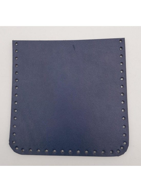 Çanta Aksesuar Lacivert Gerçek Deri 12x12 cm Cep