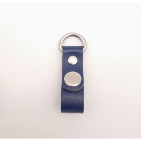 Çanta Aksesuar Lacivert Gerçek Deri Çıtçıtlı Sapucu Böce Gümüş Metalli 1 Adet