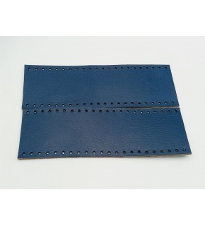 Çanta Aksesuar Lacivert Gerçek Deri Tutma Sapı 18X6 Cm Simit Sap