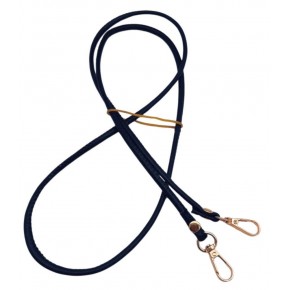 Çanta Aksesuar Lacivert Renk 5 mm Suni Deri Spagetti Model Çanta Sapı Light Gold Metal