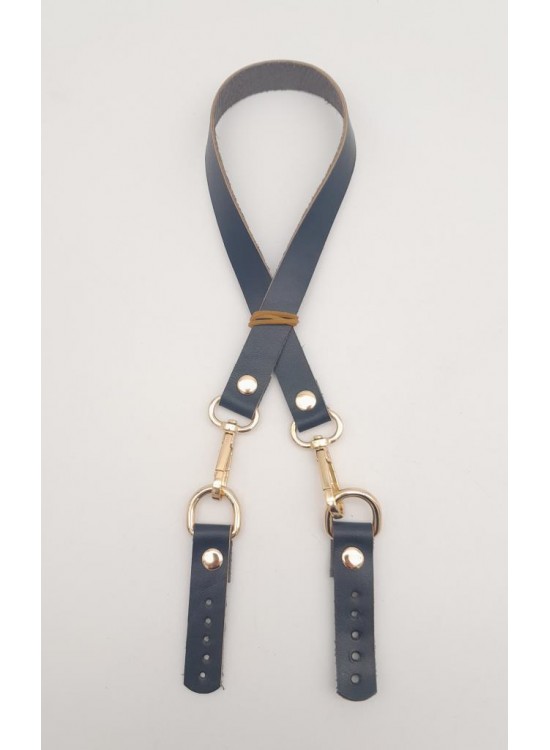 Çanta Aksesuar Lacivert Renk 60x1.5 cm Gerçek Deri Çanta Sapı Light Gold Metalli Çanta Aksesuar Lacivert Renk 60x1.5 cm Gerçek Deri Çanta Sapı Light Gold Metalli