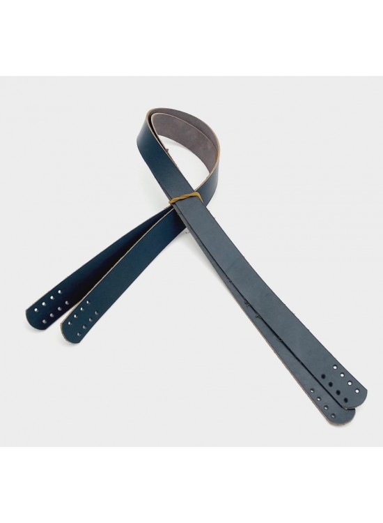 Çanta Aksesuar Lacivert Renk Gerçek Deri 70X2.3 Cm Çift Sap