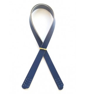 Çanta Aksesuar Lacivert Renk Gerçek Deri 70X2 Cm Çift Sap