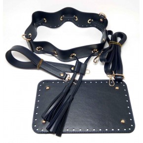 Çanta Aksesuar Lacivert Renk Torba Çanta Seti