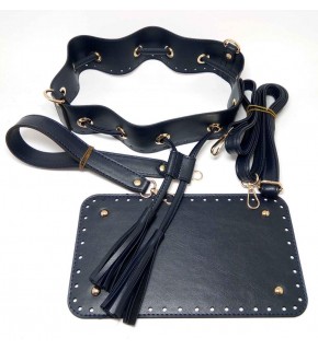 Çanta Aksesuar Lacivert Renk Torba Çanta Seti