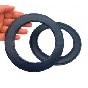 Çanta Aksesuar Lacivert Renk Yuvarlak 13.5 cm Suni Deri Çanta Sapı