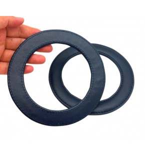 Çanta Aksesuar Lacivert Renk Yuvarlak 13.5 cm Suni Deri Çanta Sapı