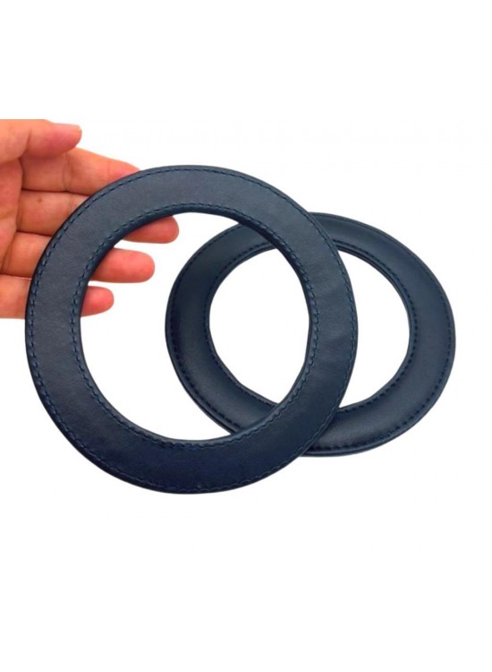 Çanta Aksesuar Lacivert Renk Yuvarlak 13.5 cm Suni Deri Çanta Sapı