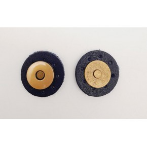 Çanta Aksesuar Lacivert Suni Derili Mıknatıslı Çıtçıt Antik Metalli