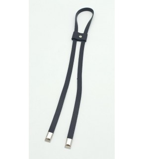 Çanta Aksesuar Lacivert Tek Kat Suni Deri Büzgü Gümüş Metalli