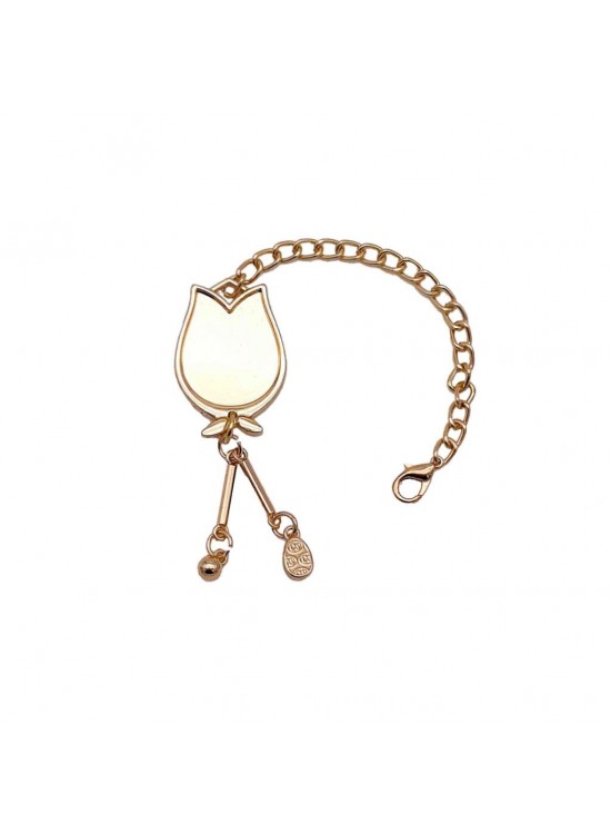 Çanta Aksesuar Lale Light Gold Sarkaç Süs 22 Cm