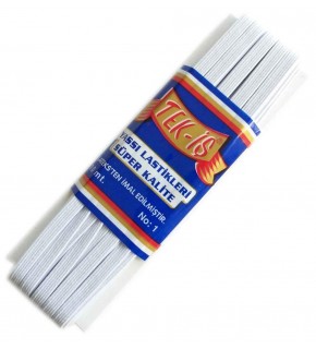 Çanta Aksesuar Lastik Beyaz Yassı No:1