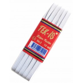 Çanta Aksesuar Lastik Beyaz Yassı No:2