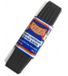 Çanta Aksesuar Lastik Siyah Yassı No:1