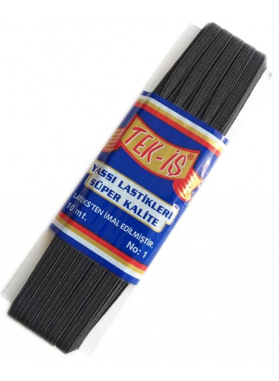 Çanta Aksesuar Lastik Siyah Yassı No:1 Çanta Aksesuar Lastik Siyah Yassı No:1