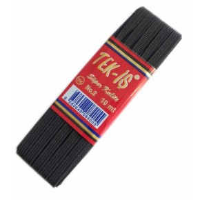 Çanta Aksesuar Lastik Siyah Yassı No:2