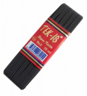 Çanta Aksesuar Lastik Siyah Yassı No:2