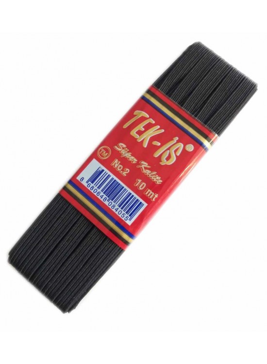 Çanta Aksesuar Lastik Siyah Yassı No:2 Çanta Aksesuar Lastik Siyah Yassı No:2