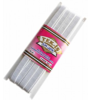 Çanta Aksesuar Lastik Süpe Beyaz Yassı No:2