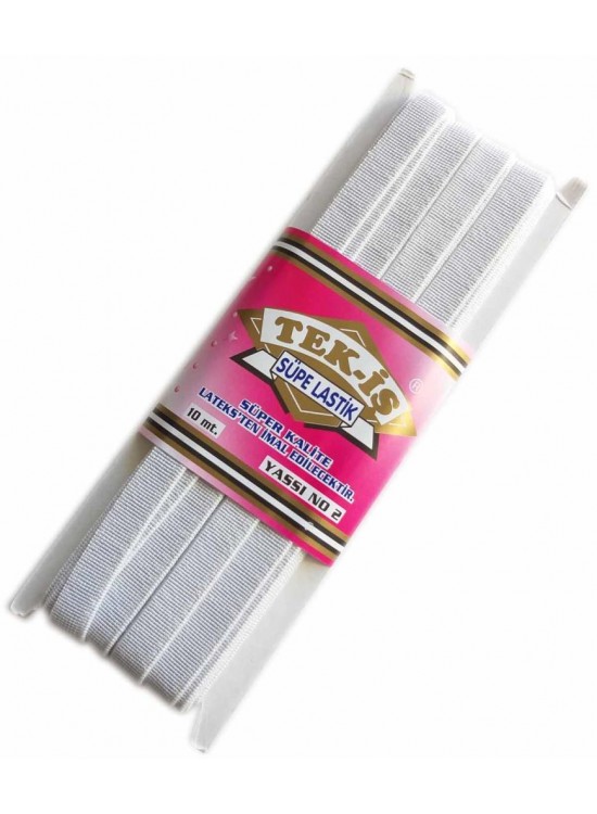 Çanta Aksesuar Lastik Süpe Beyaz Yassı No:2 Çanta Aksesuar Lastik Süpe Beyaz Yassı No:2