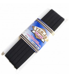 Çanta Aksesuar Lastik Süpe Siyah Yassı No:1