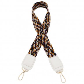 Çanta Aksesuar Ledi Supra Örgü Model Beyaz Renk Derili Çanta Sapı Light Gold Metalli