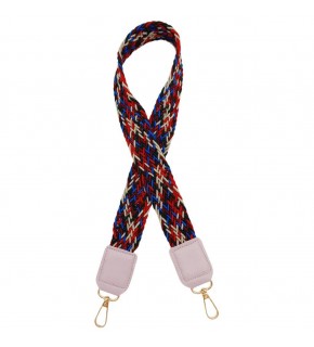 Çanta Aksesuar Ledi Supra Örgü Model Lila Renk Derili Çanta Sapı Light Gold Metalli