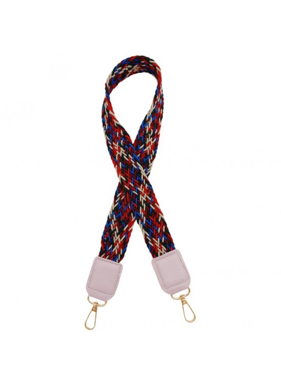 Çanta Aksesuar Ledi Supra Örgü Model Lila Renk Derili Çanta Sapı Light Gold Metalli