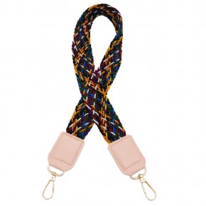 Çanta Aksesuar Ledi Supra Örgü Model Pudra Renk Derili Çanta Sapı Light Gold Metalli