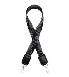 Çanta Aksesuar Ledi Supra Örgü Model Siyah Renk Derili Çanta Sapı Gümüş Metalli