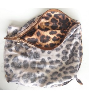 Çanta Aksesuar Leopar 38X38 Cm, Dikilmiş Halde, Fermuarlı Astar