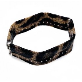 Çanta Aksesuar Leopar Renk Derili Metal Çanta Ağzı 18 Cm