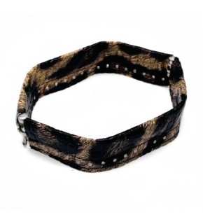 Çanta Aksesuar Leopar Renk Derili Metal Çanta Ağzı 18 Cm