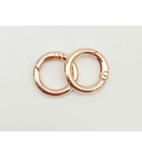 Çanta Aksesuar Ligh Gold Mini Yaylı Halka 2'Li