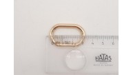 Çanta Aksesuar Light Gold 3 cm Ovalize Yaylı Halka 1 Adet
