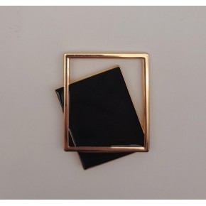 Çanta Aksesuar Light Gold Çerçeve Model Siyah Renk Mıknatıslı Kilit